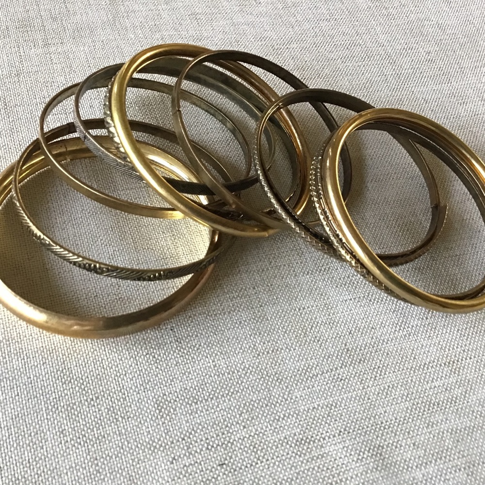 Brass/gold bangles